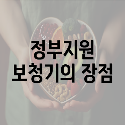 정부지원 보청기의 장점