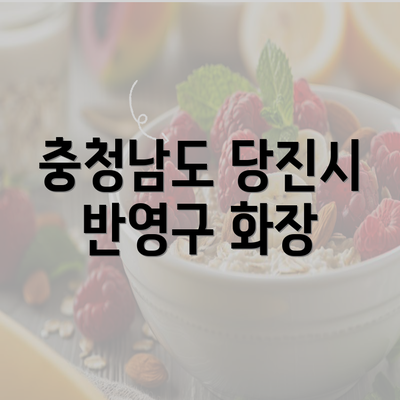 충청남도 당진시 반영구 화장