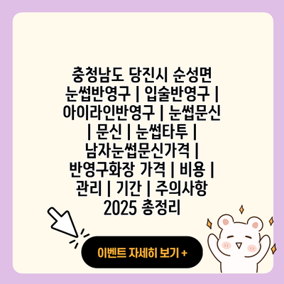 충청남도 당진시 순성면 눈썹반영구 입술반영구 아이라인반영구 눈썹문신 문신 눈썹타투 남자눈썹문신가격 반영구화장 가격 비용 관리 기간 주의사항 2025 총정리 resized