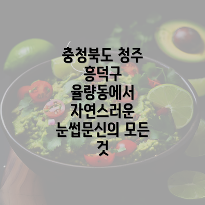 충청북도 청주 흥덕구 율량동에서 자연스러운 눈썹문신의 모든 것