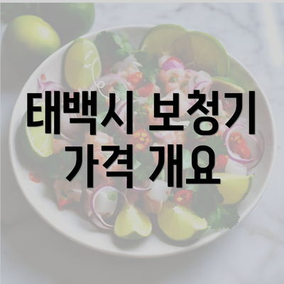 태백시 보청기 가격 개요