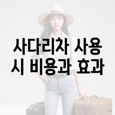 사다리차 사용 시 비용과 효과