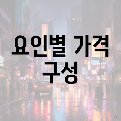 요인별 가격 구성