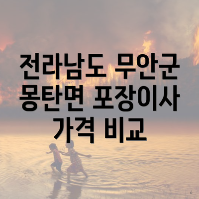 전라남도 무안군 몽탄면 포장이사
