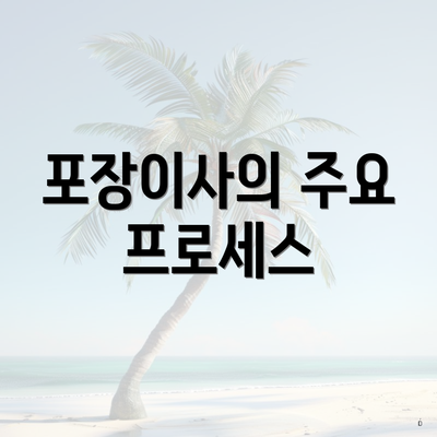 포장이사의 주요 프로세스