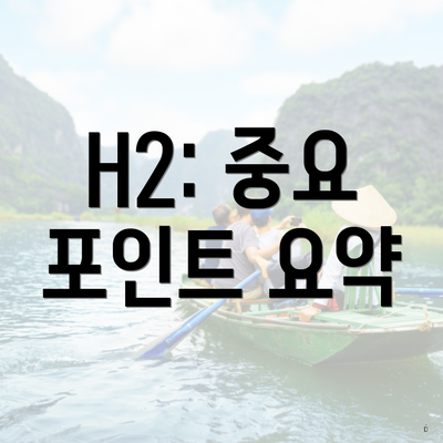 H2: 중요 포인트 요약