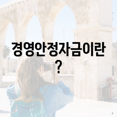 경영안정자금이란?