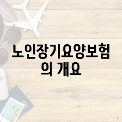 노인장기요양보험의 개요