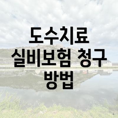 도수치료 실비보험 청구 방법 4 도수치료 실비보험 청구 방법