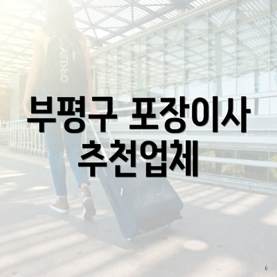 부평구 포장이사 추천업체