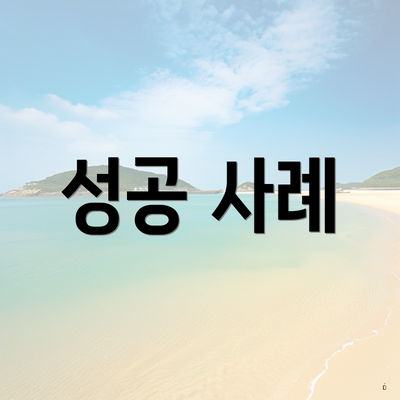 성공 사례