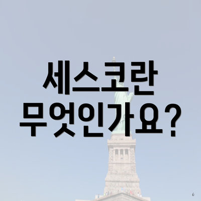 세스코란 무엇인가요?