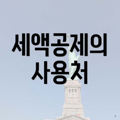 세액공제의 사용처