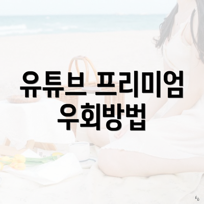 유튜브 프리미엄 우회방법