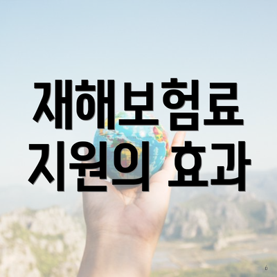 재해보험료 지원의 효과