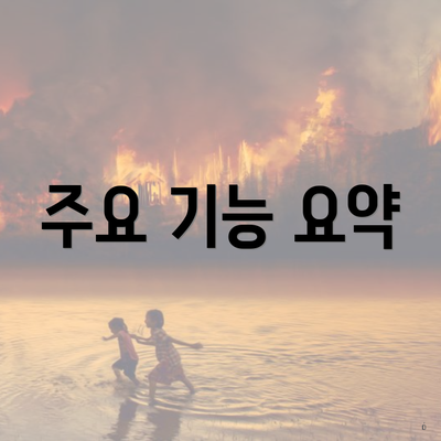 주요 기능 요약