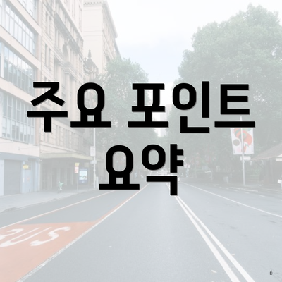 주요 포인트 요약