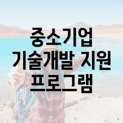 중소기업 기술개발 지원 프로그램