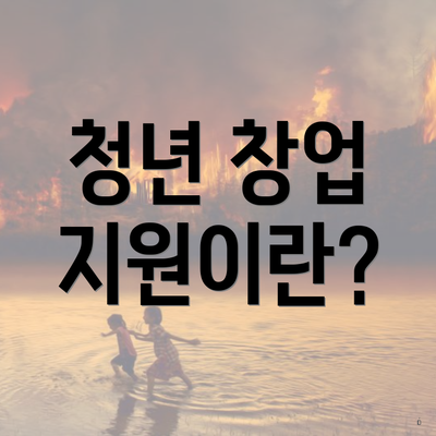 청년 창업 지원이란?