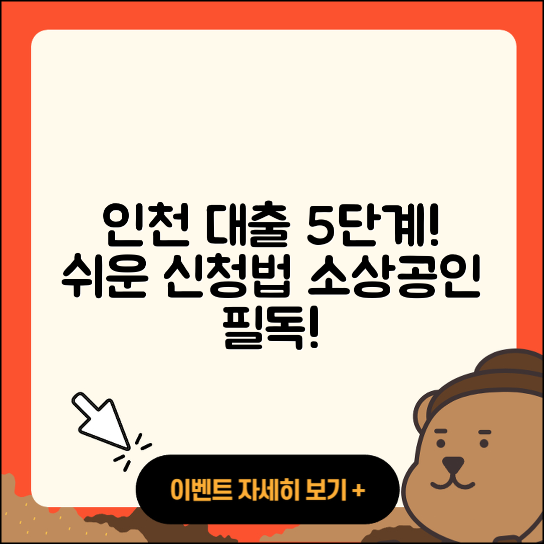 인천 소상공인대출 신청 방법 5단계로 쉽게!