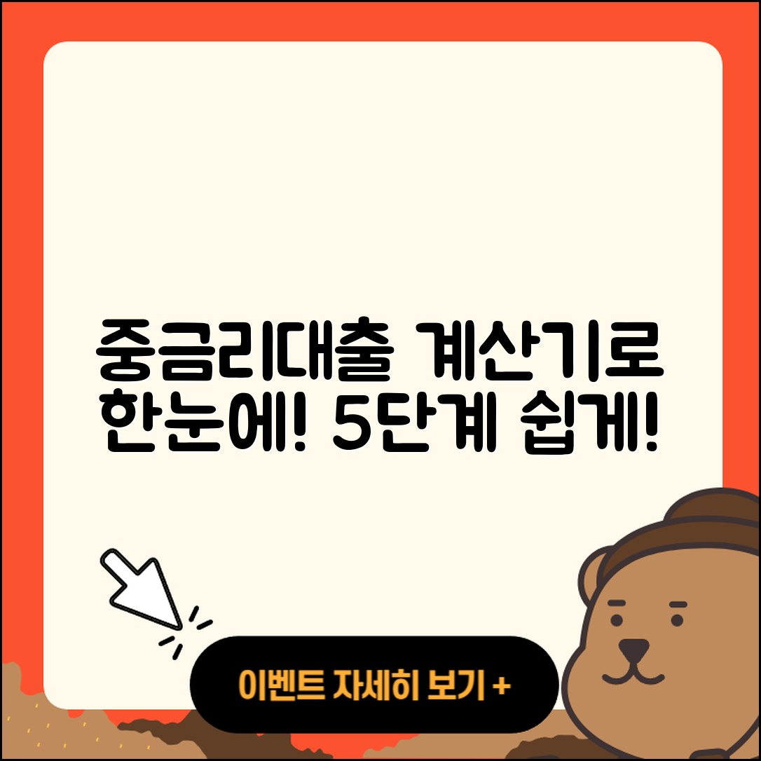 중금리대출 계산기로 쉽게 알아보는 5단계